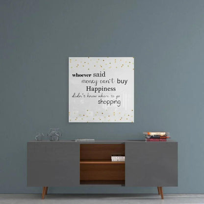 Shopping Glass Wall Art - LUXARTDECO