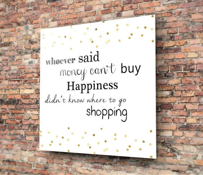 Shopping Glass Wall Art - LUXARTDECO