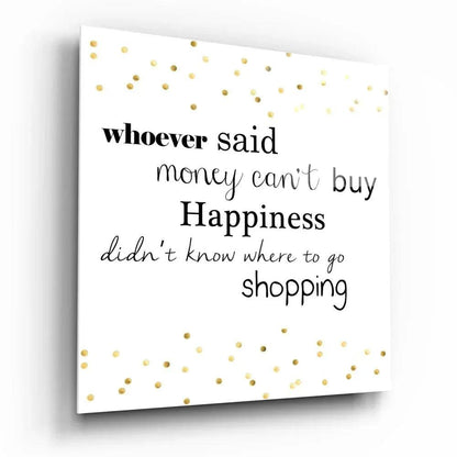 Shopping Glass Wall Art - LUXARTDECO