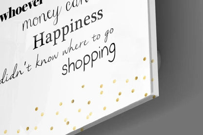 Shopping Glass Wall Art - LUXARTDECO