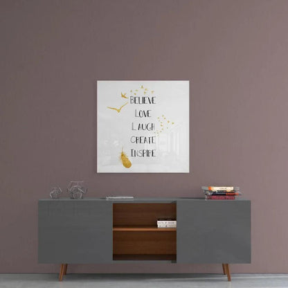 To Believe Glass Wall Art - LUXARTDECO