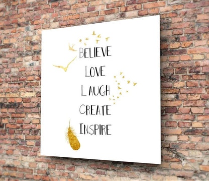 To Believe Glass Wall Art - LUXARTDECO