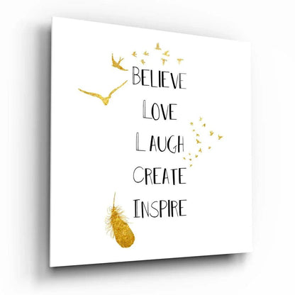 To Believe Glass Wall Art - LUXARTDECO