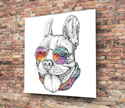 Dog Glass Wall Art - LUXARTDECO