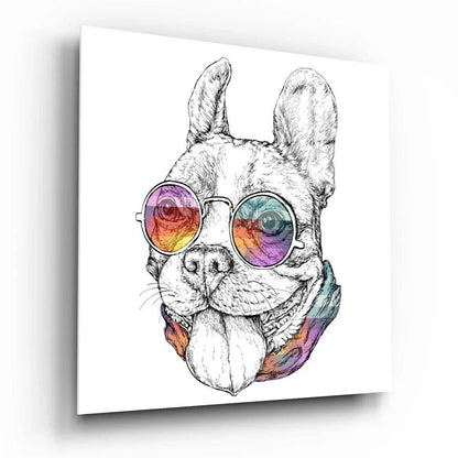 Dog Glass Wall Art - LUXARTDECO