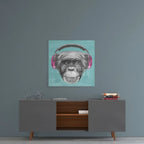 Monkey Glass Wall Art - LUXARTDECO