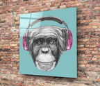 Monkey Glass Wall Art - LUXARTDECO
