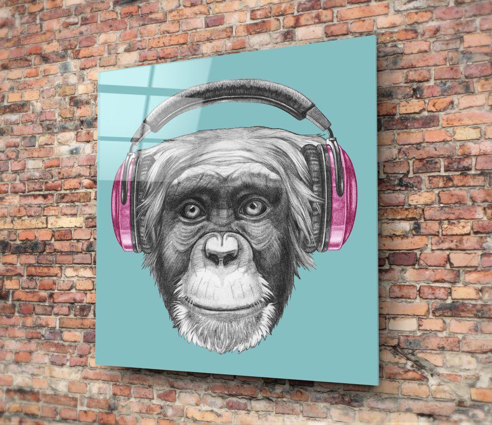 Monkey Glass Wall Art - LUXARTDECO