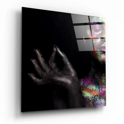 Woman Portrait Glass Wall Art - LUXARTDECO