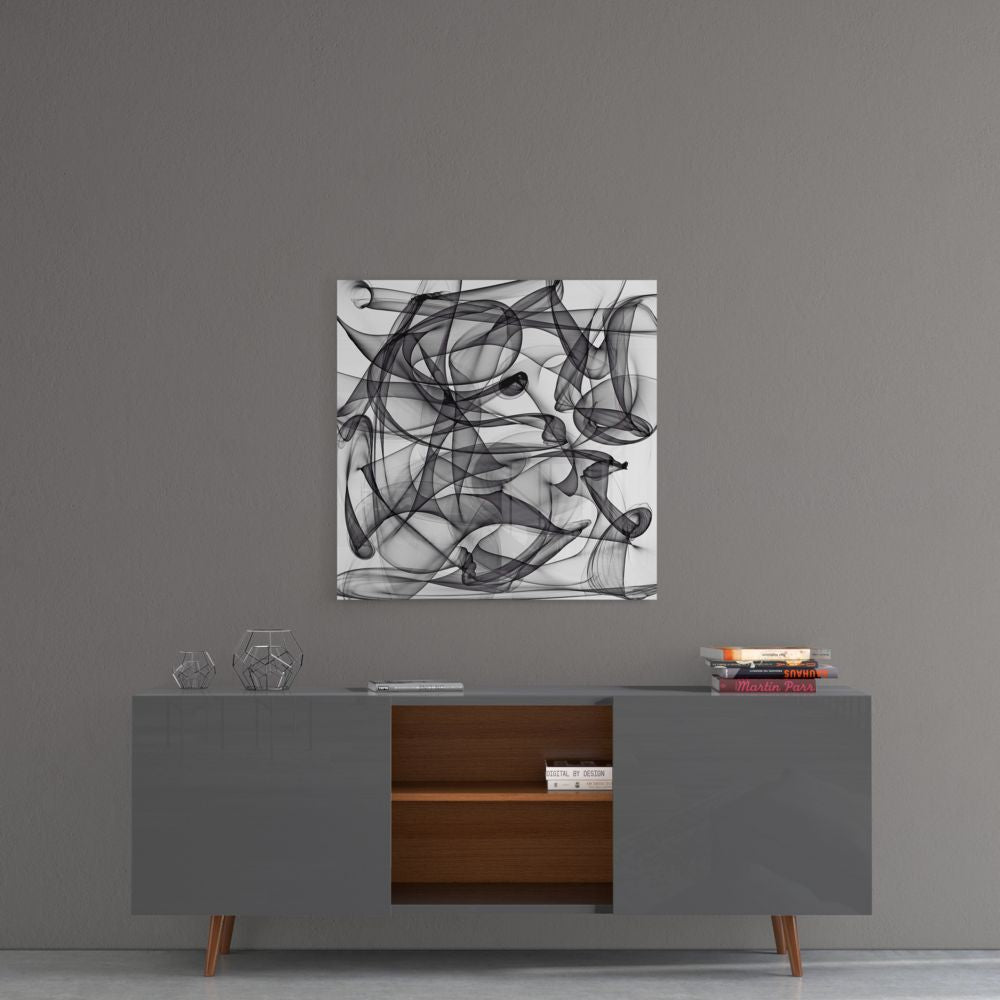 Abstract Glass Wall Art