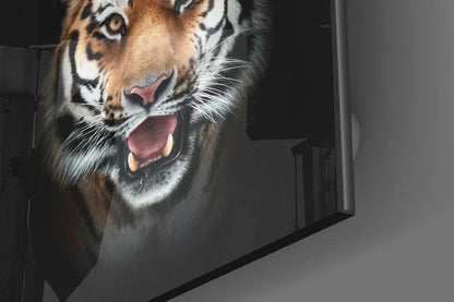 Tiger Glass Wall Art - LUXARTDECO