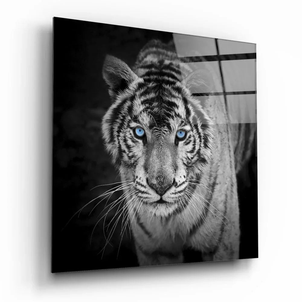 Tiger Glass Wall Art - LUXARTDECO