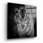 Tiger Glass Wall Art - LUXARTDECO