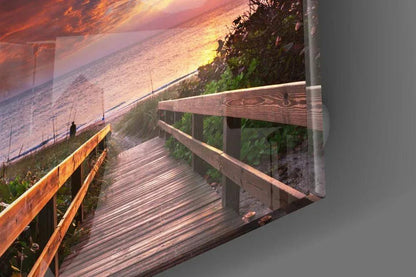 Sea Landscape Glass Wall Art - LUXARTDECO