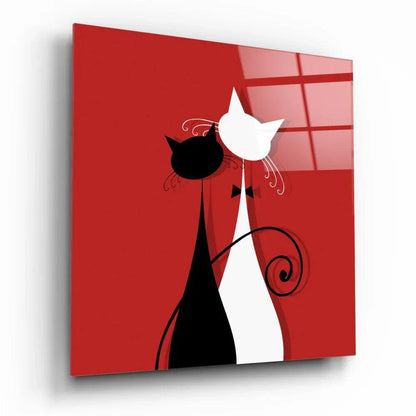 Cats Glass Wall Art - LUXARTDECO