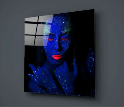 Woman Portrait Glass Wall Art - LUXARTDECO