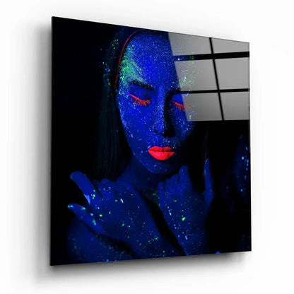 Woman Portrait Glass Wall Art - LUXARTDECO