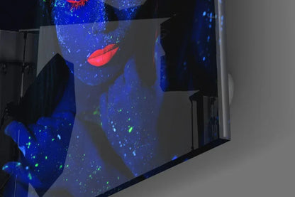 Woman Portrait Glass Wall Art - LUXARTDECO