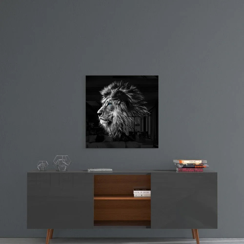 Lion Glass Wall Art - LUXARTDECO