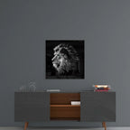 Lion Glass Wall Art - LUXARTDECO