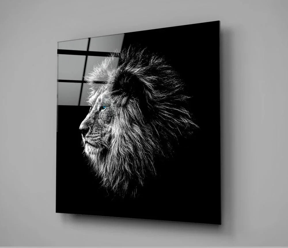 Lion Glass Wall Art - LUXARTDECO