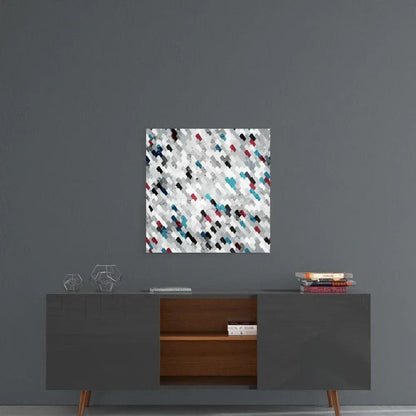 Pixels Glass Wall Art - LUXARTDECO