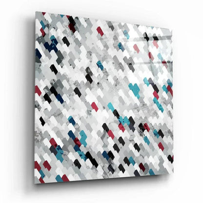 Pixels Glass Wall Art - LUXARTDECO