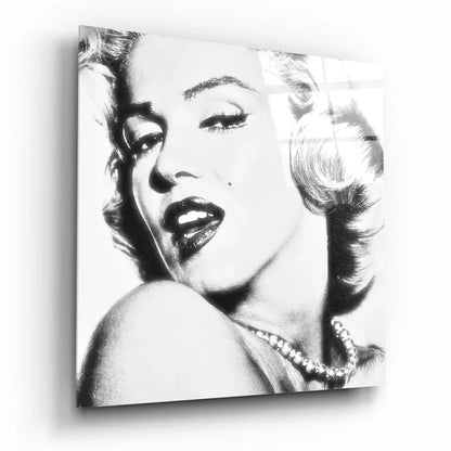 Marilyn Monroe Glass Wall Art - LUXARTDECO