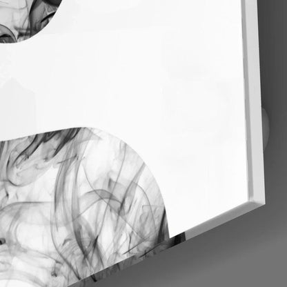 Smoke Silhouettes Glass Wall Art - LUXARTDECO