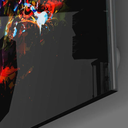 Colored Skull Glass Wall Art - LUXARTDECO