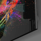 Machine Tiger Glass Wall Art - LUXARTDECO