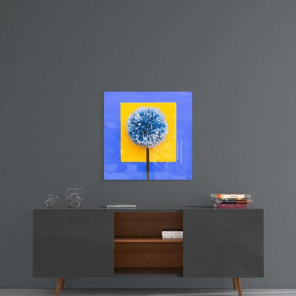 Posture of the Hydrangea Glass Wall Art - LUXARTDECO