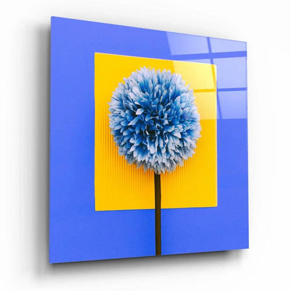Posture of the Hydrangea Glass Wall Art - LUXARTDECO
