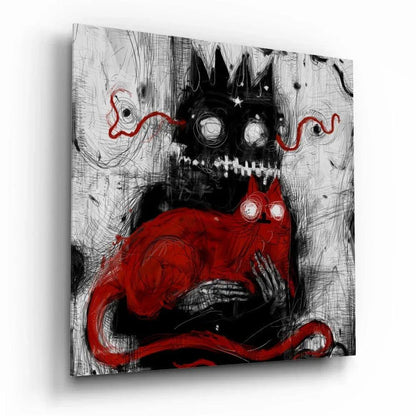 Mr Claw and Lucky Glass Wall Art - LUXARTDECO