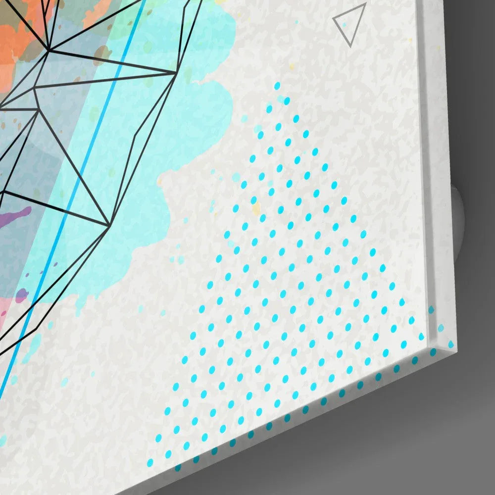 Fact and Fiction Lion Glass Wall Art - LUXARTDECO