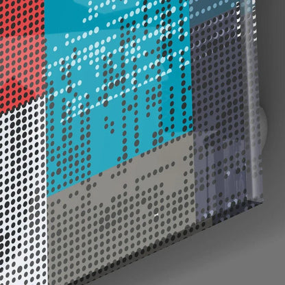 Patchwork Glass Wall Art - LUXARTDECO