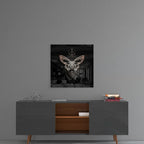 Da Vinci Style Butterfly Glass Wall Art - LUXARTDECO