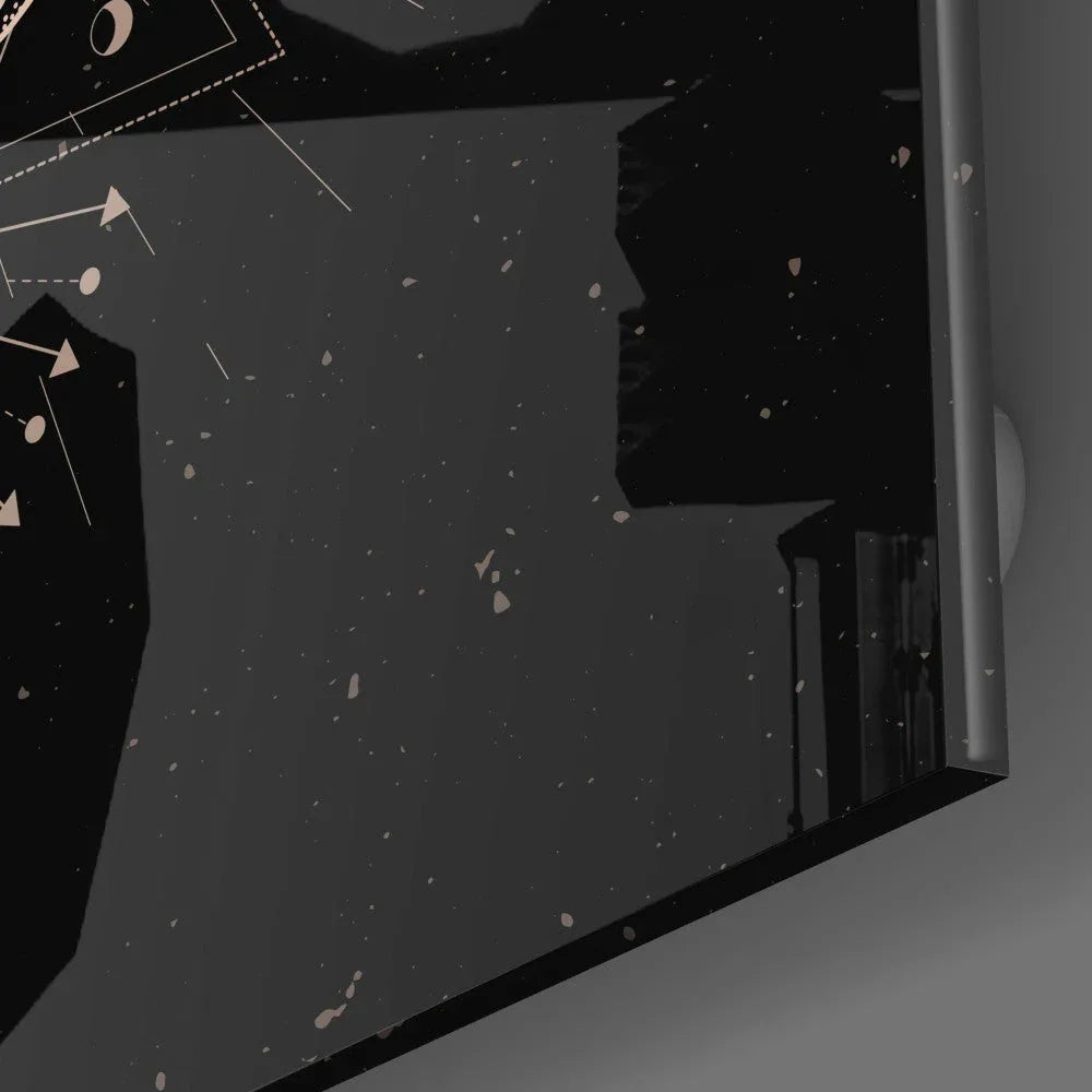 Da Vinci Style Butterfly Glass Wall Art - LUXARTDECO