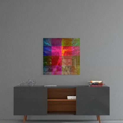 Da Vinci's Lines Glass Wall Art - LUXARTDECO