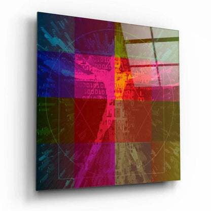 Da Vinci's Lines Glass Wall Art - LUXARTDECO