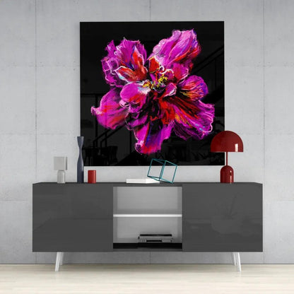 Flower Glass Wall Art - LUXARTDECO