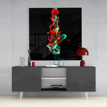Dance of Colors Glass Wall Art - LUXARTDECO