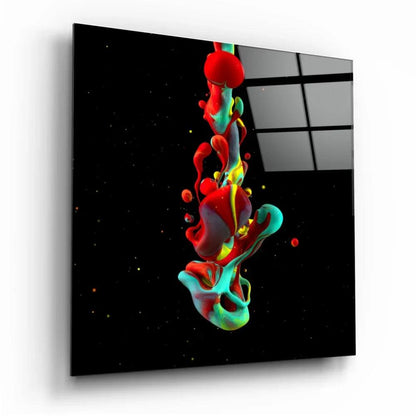 Dance of Colors Glass Wall Art - LUXARTDECO