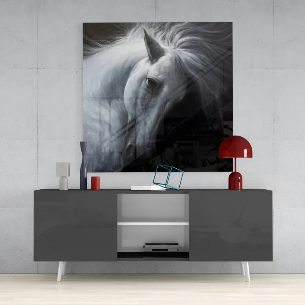 Horse Glass Wall Art - LUXARTDECO