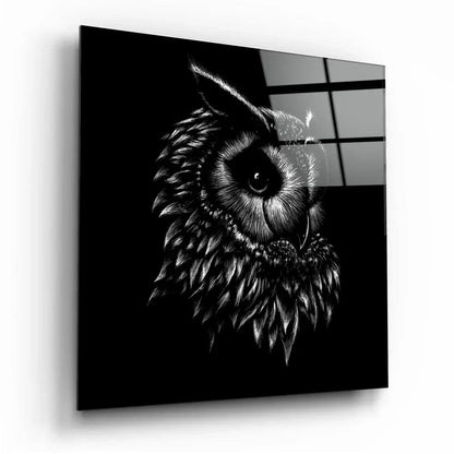 Owl Glass Wall Art - LUXARTDECO