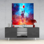 Astronaut Glass Wall Art - LUXARTDECO