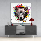 Bear Glass Wall Art
