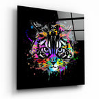 Cat Art Glass Wall Art
