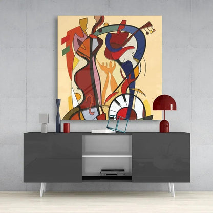 Alfred Gockel Wild Party Glass Wall Art - LUXARTDECO
