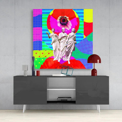 Sculpture Glass Wall Art - LUXARTDECO